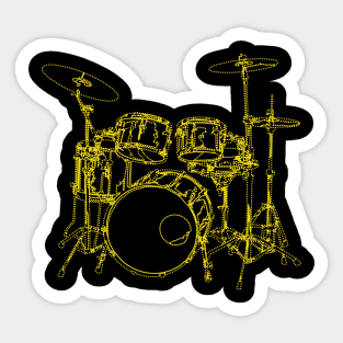 drums Sticker